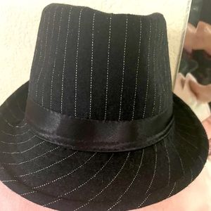 Brim pin stripe hat